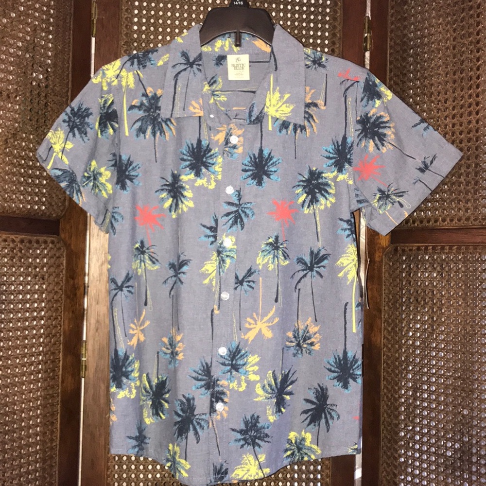 New! Rustic Blue Button Down Top - Picture 4 of 5